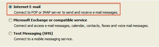 outlook-email-setup-for-2007-choose-internet-email