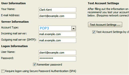 outlook-email-setup-for-2007-user-information